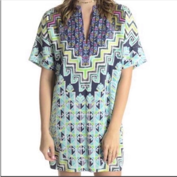 MARA HOFFMAN Bolnisi Rug Print Tunic Tencel Dress size XS - Picture 10 of 10